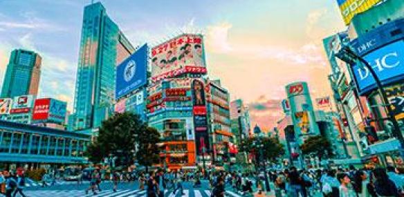 major pedestrian crossing in japan